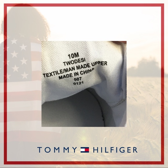 Tommy Hilfiger Light Blue Canvas ODESI Lace Up Shoe 10 - Picture 5 of 9